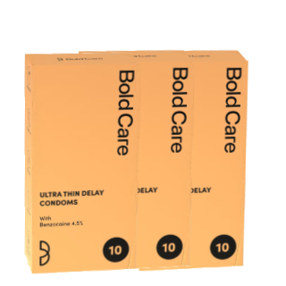 Pack of 3 Bold-Care Ultra-thin 30 Condoms @ Rs.242